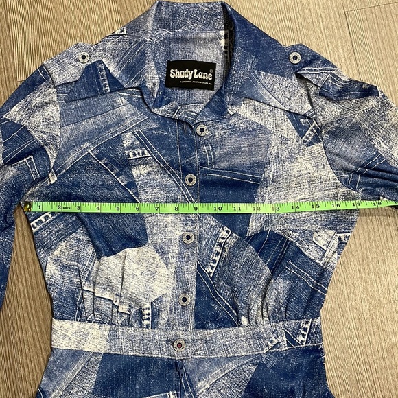 Vintage Shady Lane Denim Patchwork Dress - Picture 8 of 13